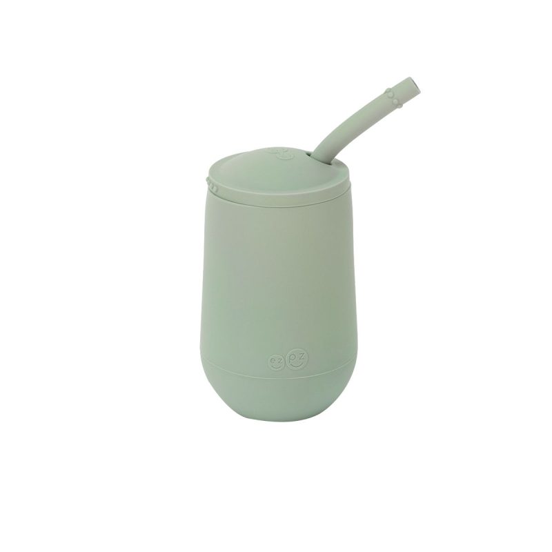 Mini Cup + straw - Sage