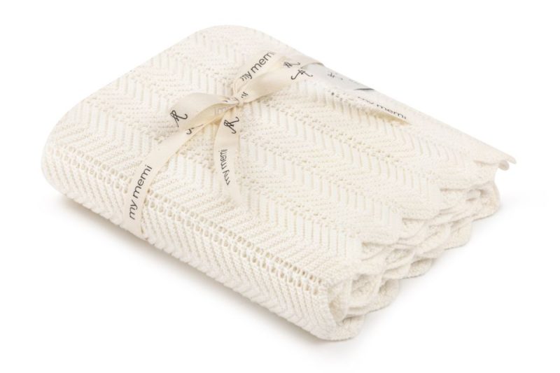 Feather White - Bamboo Blanket