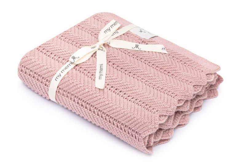 Feather Pink - Bamboo Blanket
