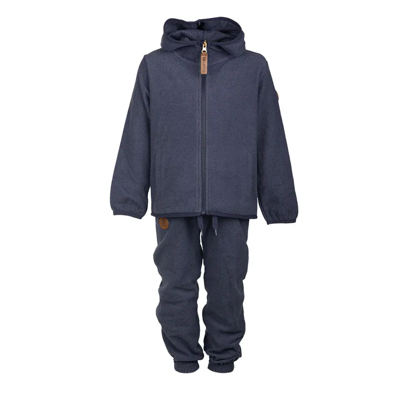 Bruse Micro Fleece galli - Hettupeysa & Buxur - Graphite Blue