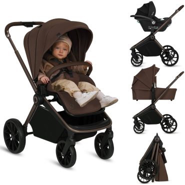 MIKA Barnavagn og kerra - Mocha