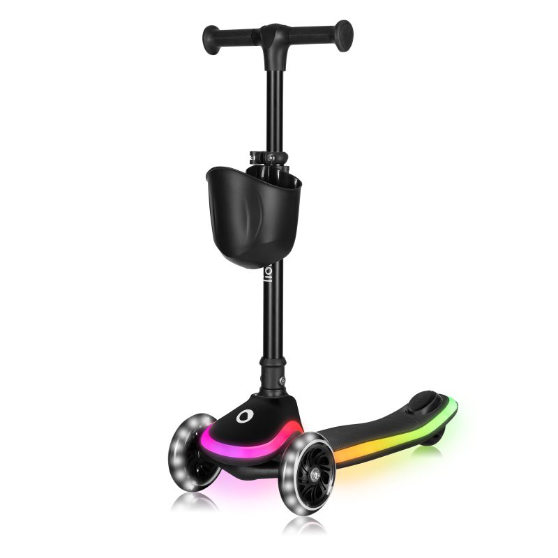 Hlaupahjól MEY - 3 dekk og ljós - Black Onyx